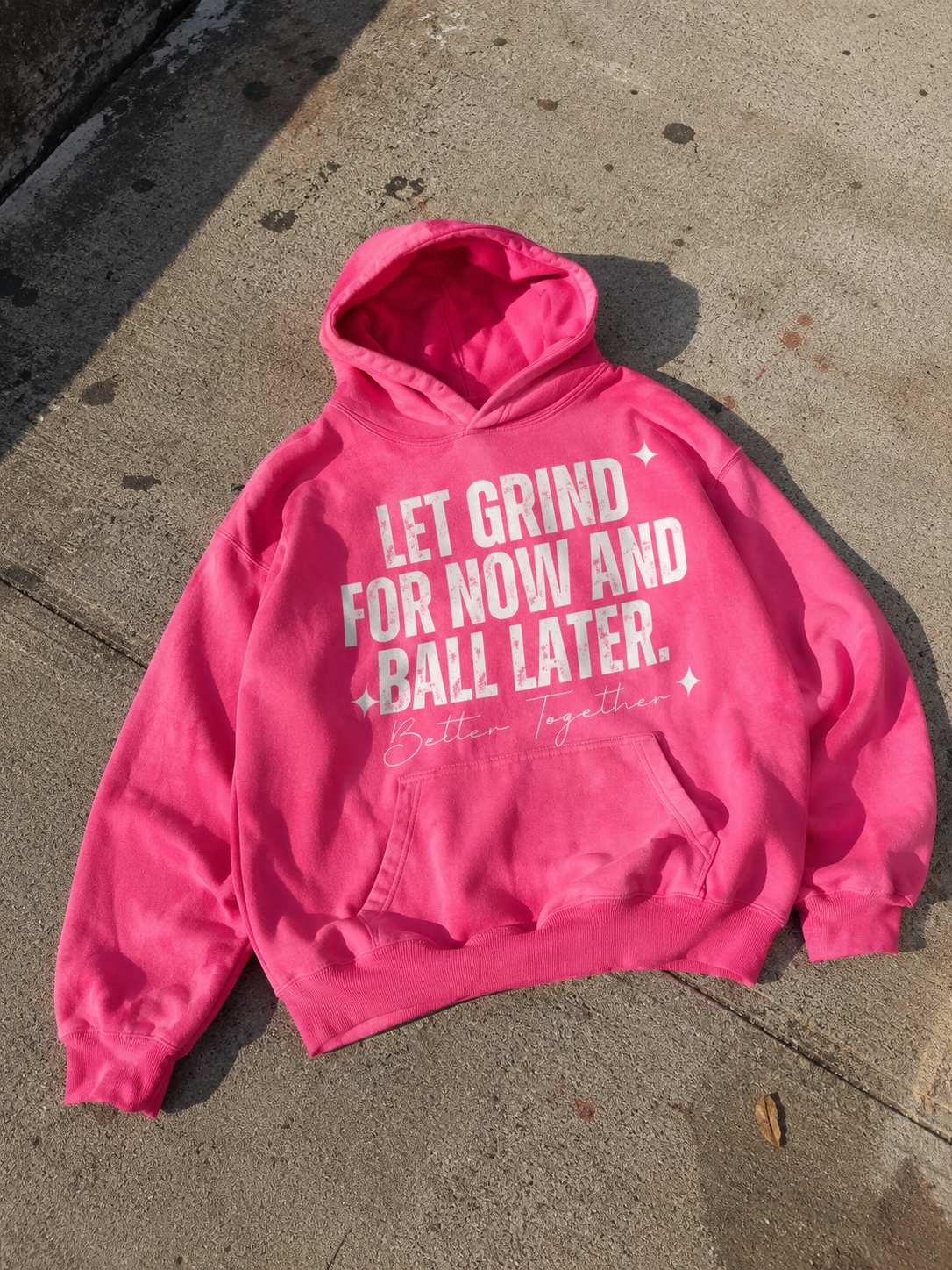 Pink hoodie