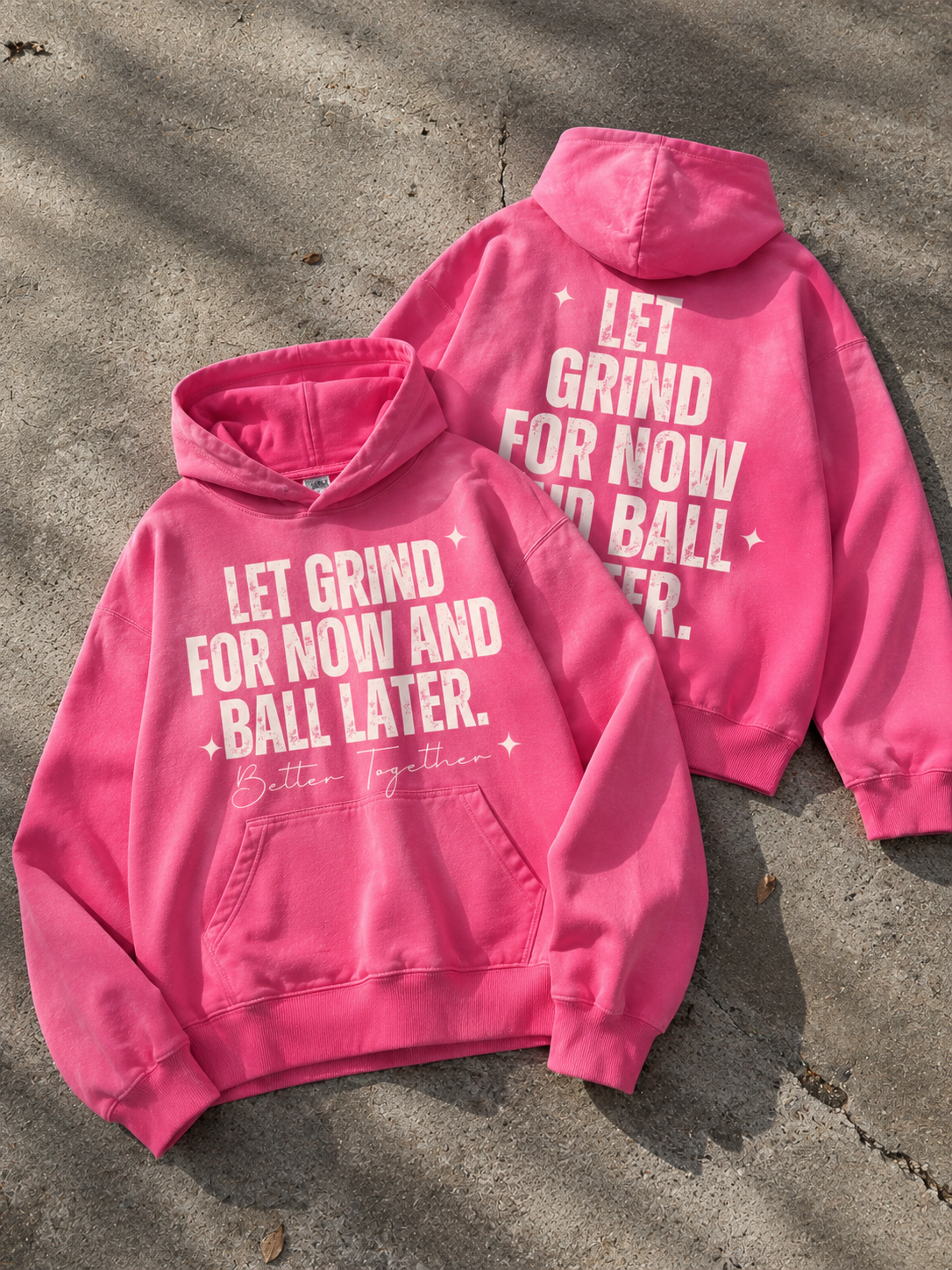Pink hoodie
