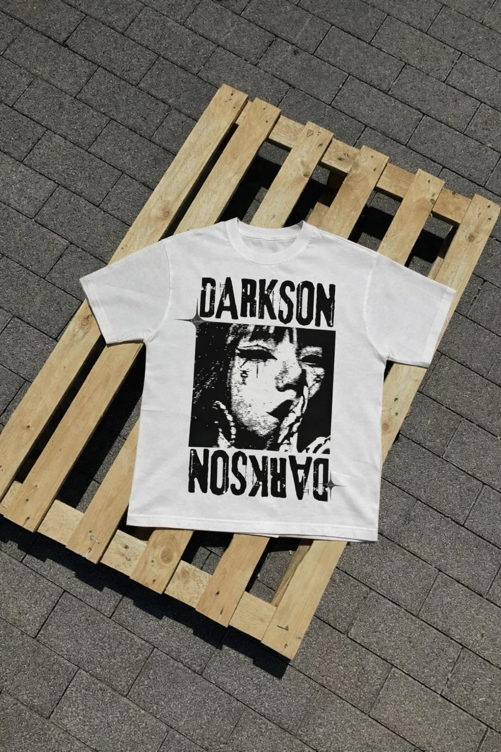 Darkson white acid Tshirt