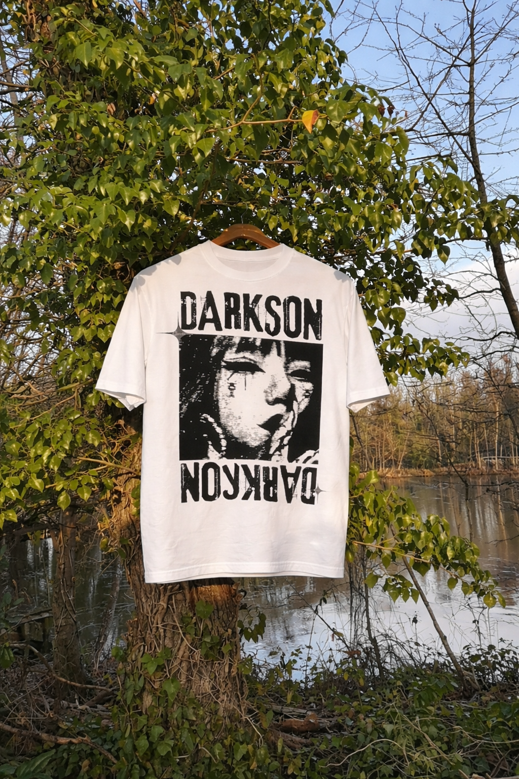 Darkson white acid Tshirt