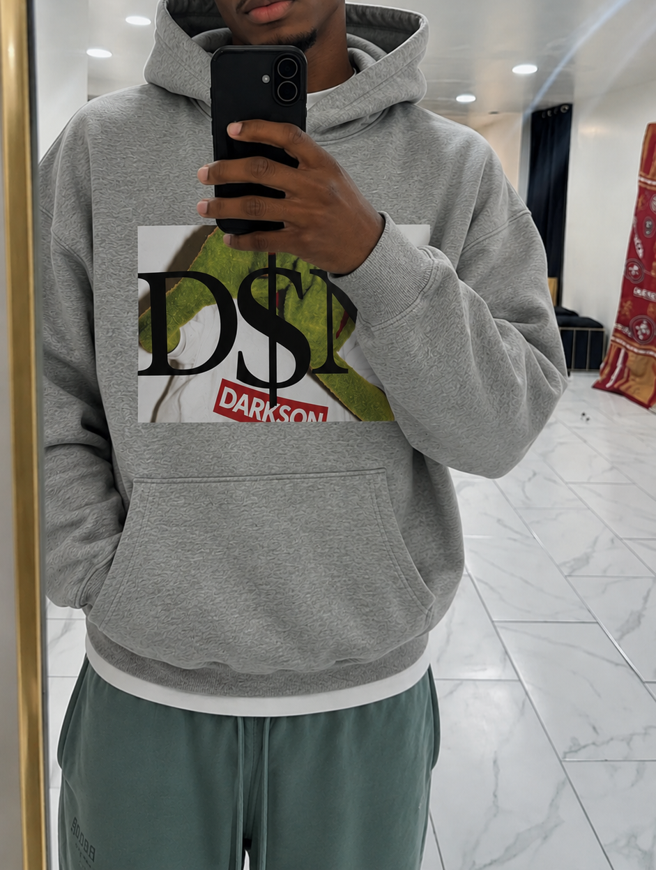 Grey DSN hoodie and Tshirt